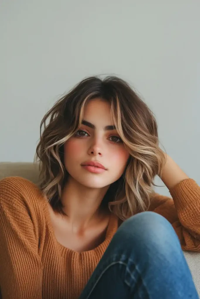 Classic Layered Cut with Side-Swept Bangs