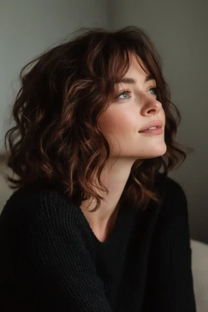 Curly Layered Bob