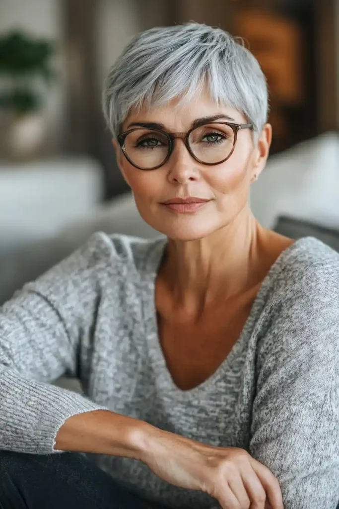 Pixie with Side-Swept Bangs