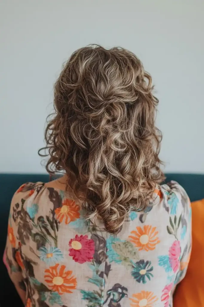 Half-Up, Half-Down with Curls