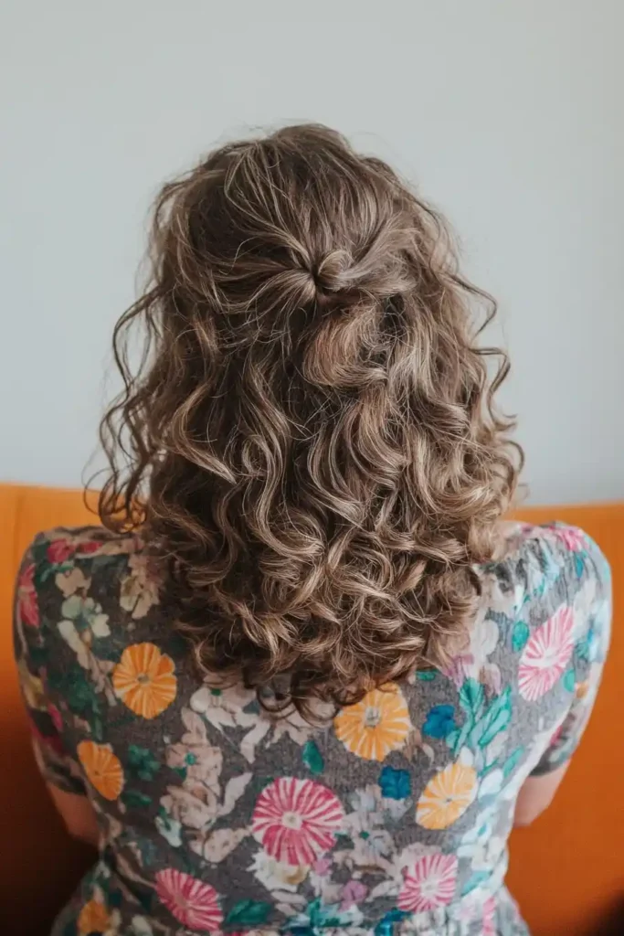 Half-Up, Half-Down with Curls