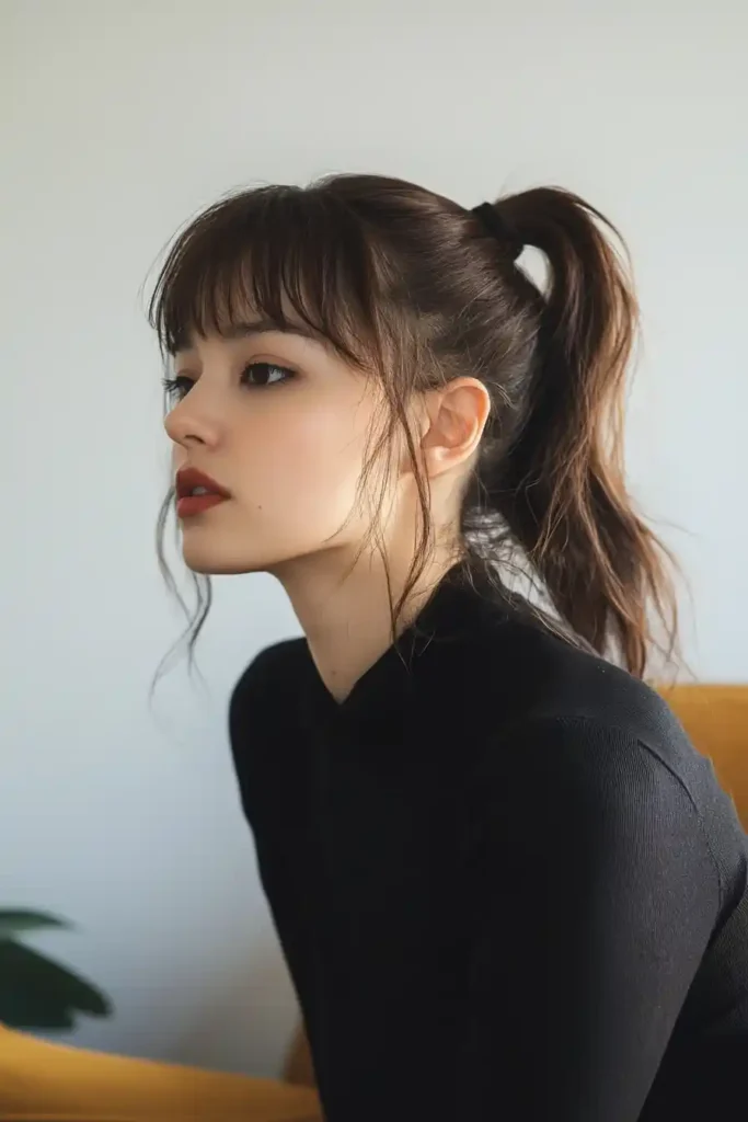 Ponytail with Bangs