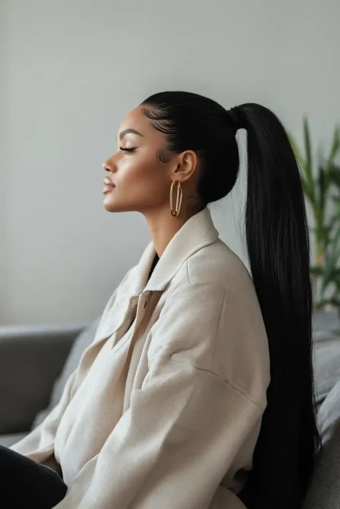 High Sleek Ponytail