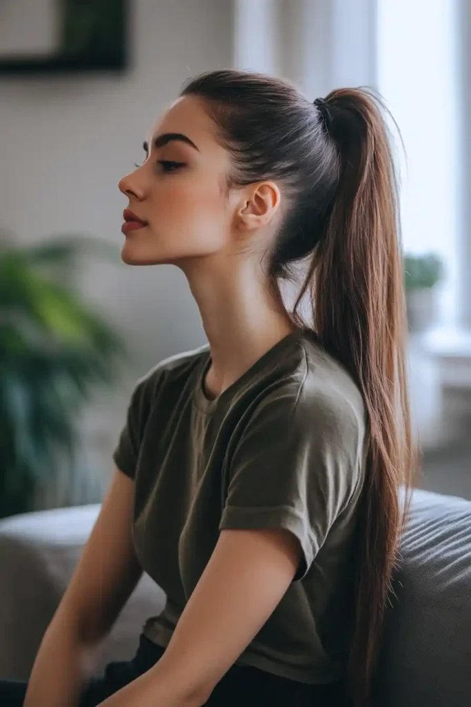 High Sleek Ponytail