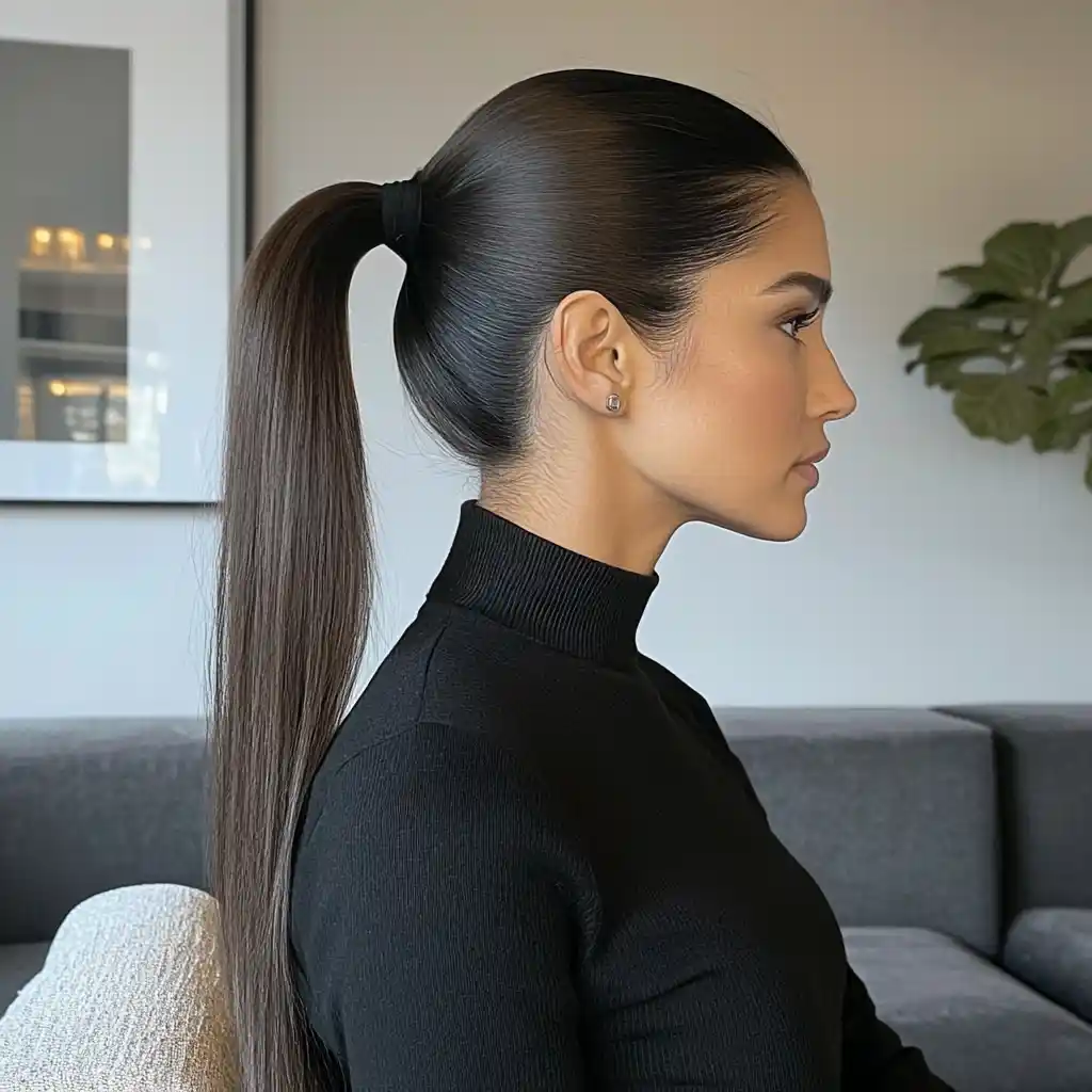 High Sleek Ponytail